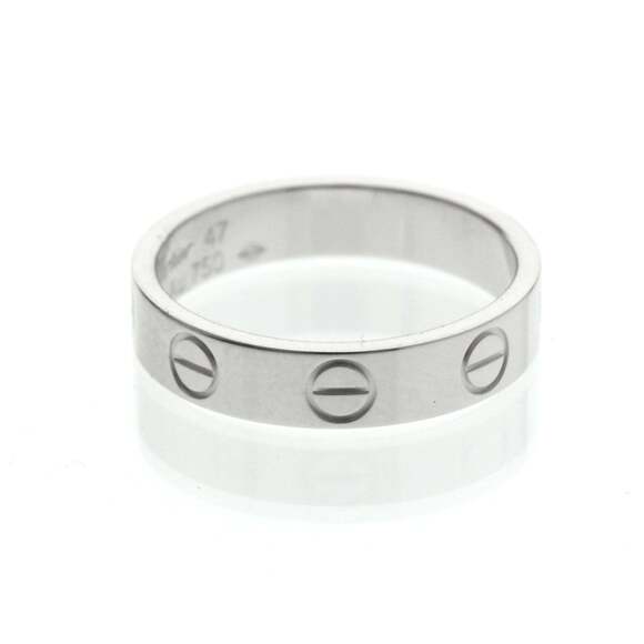 CARTIER 18k Silver Love Ring - Picture 4 of 10